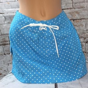 TOMMY HILFIGER Swim Skirt Coverup Polka Dot Sz M